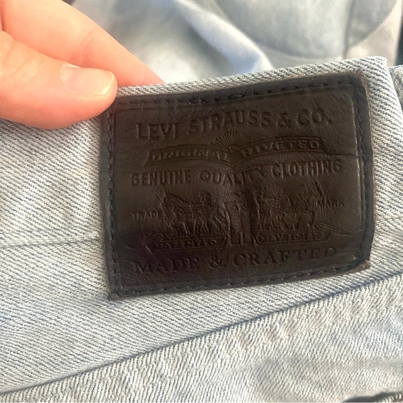 LEVI'S® MADE & CRAFTED® WIDE BARREL JEANS DENIM BLUE SIZE 30 CIRCLE - Picture 4 of 8